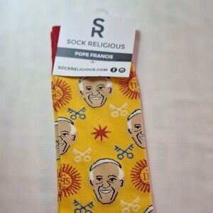 Sock Religious Adult Socks- Pope Francis